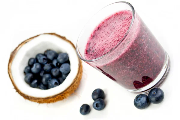 Blaubeer-Smoothie — Stockfoto