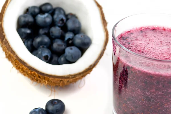 Blaubeer-Smoothie — Stockfoto