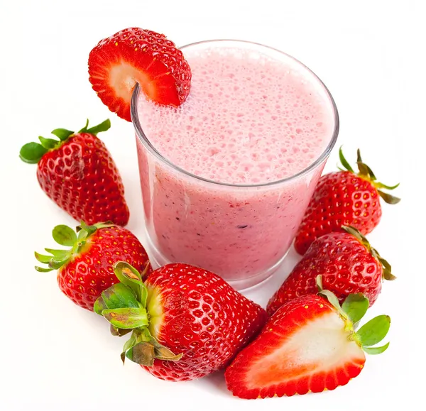 Erdbeer-Smoothie — Stockfoto