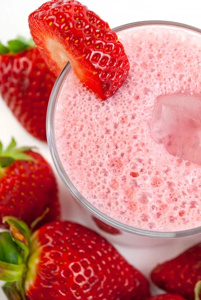 Erdbeer-Smoothie — Stockfoto