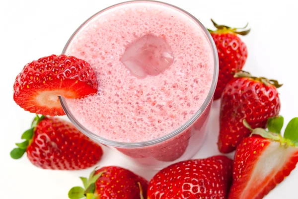 Erdbeer-Smoothie — Stockfoto