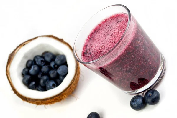 Blaubeer-Smoothie — Stockfoto