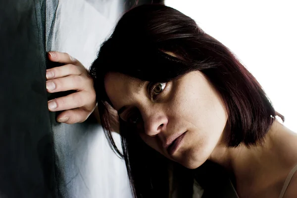 Sad abused woman — Stock Photo, Image