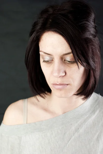 Sad abused woman — Stock Photo, Image