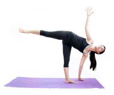 güzel kız pratik yoga