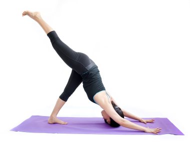 güzel kız pratik yoga