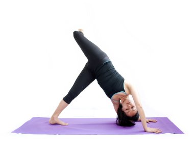 güzel kız pratik yoga