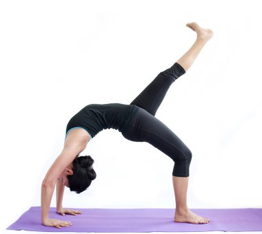 güzel kız pratik yoga