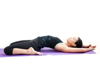 güzel kız pratik yoga