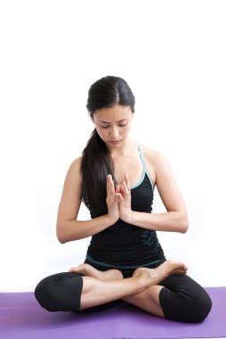 güzel kız pratik yoga