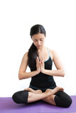 güzel kız pratik yoga