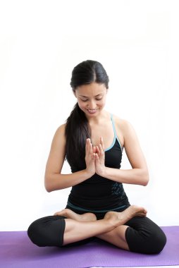güzel kız pratik yoga