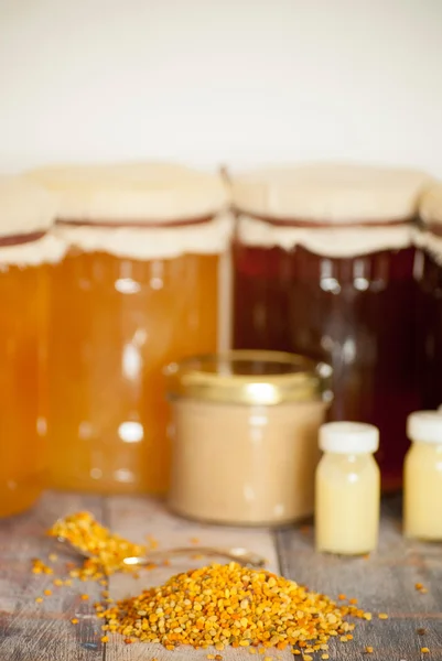 Honey bee produkter — Stockfoto