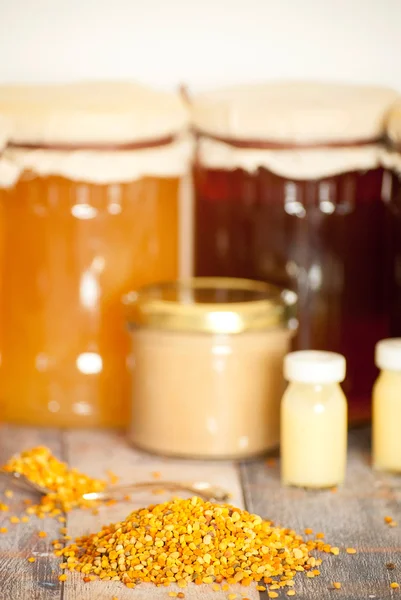 Honey bee produkter — Stockfoto