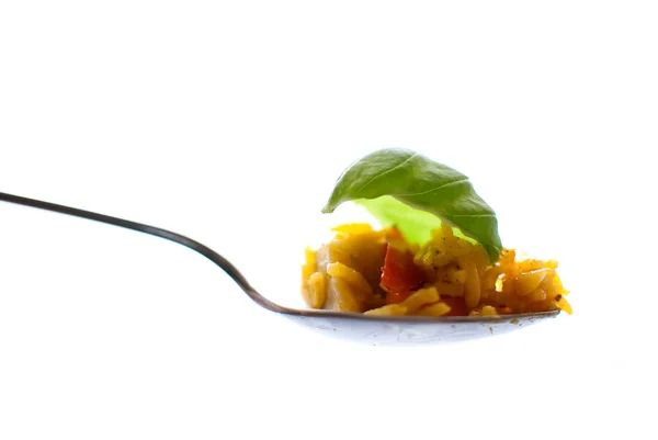 野菜とチキン、バスマティ米 — ストック写真