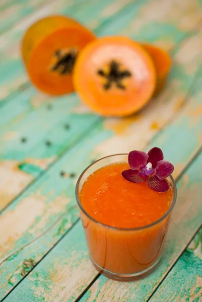 Papaya-Smoothie — Stockfoto