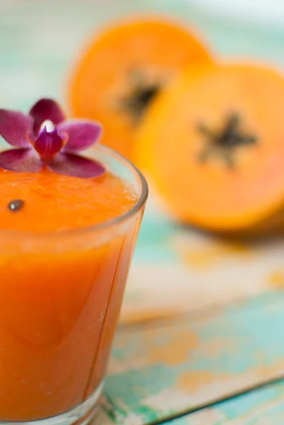 Papaya-Smoothie — Stockfoto