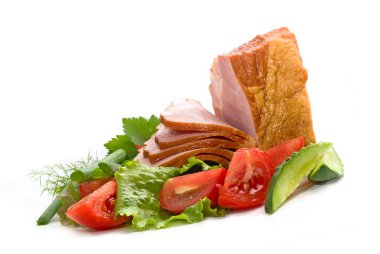 ince dilimlenmiş jambon