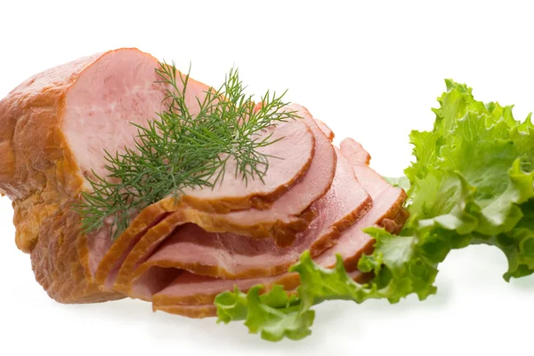 Daging ham diiris — Stok Foto