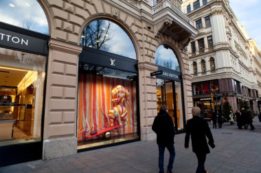 Louis vuitton butik. Helsinki, Finlandiya.