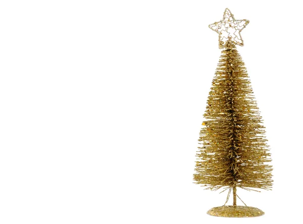 Árvore de Natal dourada — Fotografia de Stock