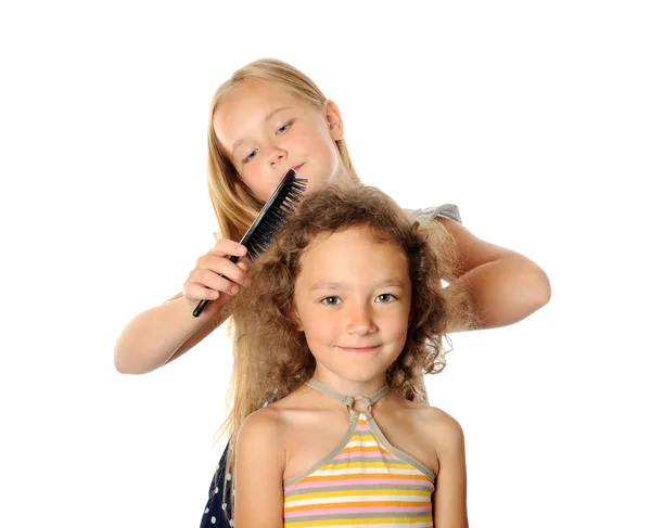 Brushing kids hair Stock Photos, Royalty Free Brushing kids hair Images |  Depositphotos