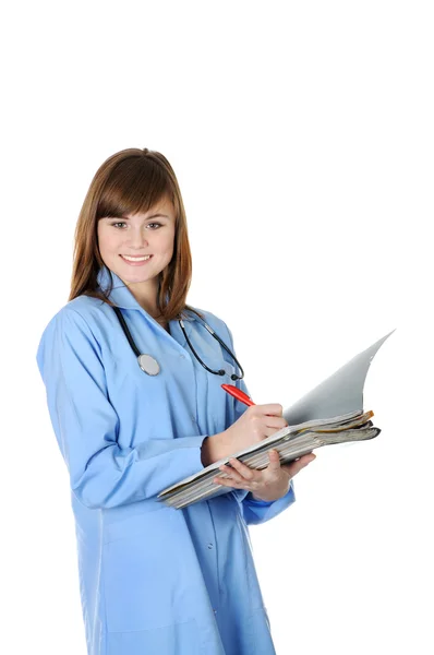 Beautiful young doctor — Stock Photo, Image