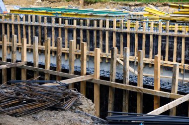 Çelik işçiliği, inşaat demiri. Çelik inşaatı kapat .