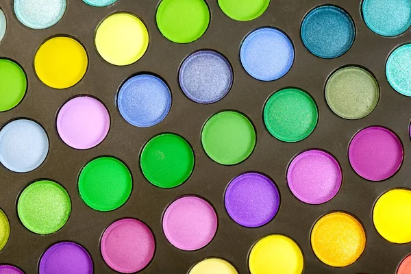 Decorativo colorato ombretto set, make up — Foto Stock