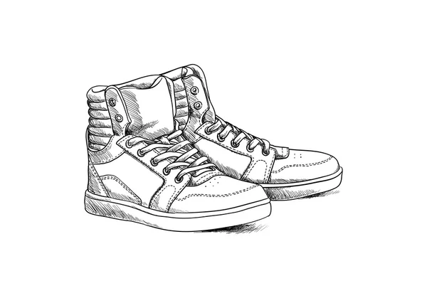 Zapatos de dibujo — Vector de stock
