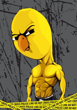 Strong chick clipart