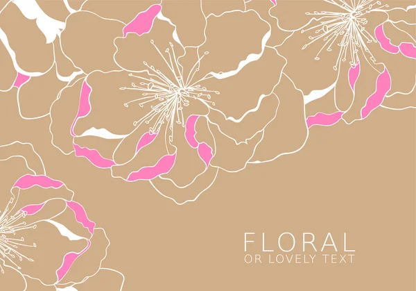 Fundo floral — Vetor de Stock