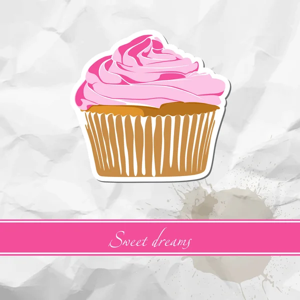 Dulce pastel — Vector de stock