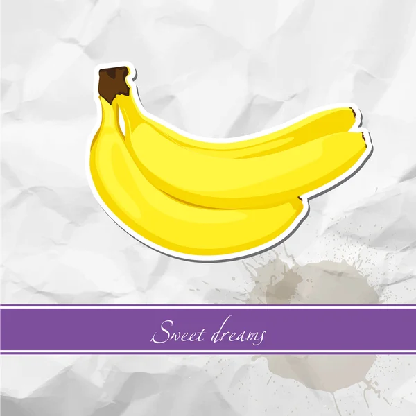 Rijpe banaan — Stockvector