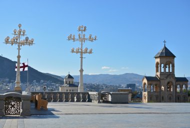 Tiflis kutsal trinity Katedrali (tsminda sameba)