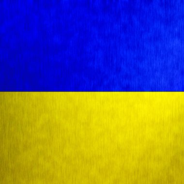 Ukrayna, aydınlık arka plan, keten dokusu stilize bayrağı