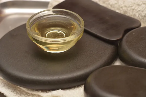 Utrustning för sten terapi och massage gua sha — Stockfoto