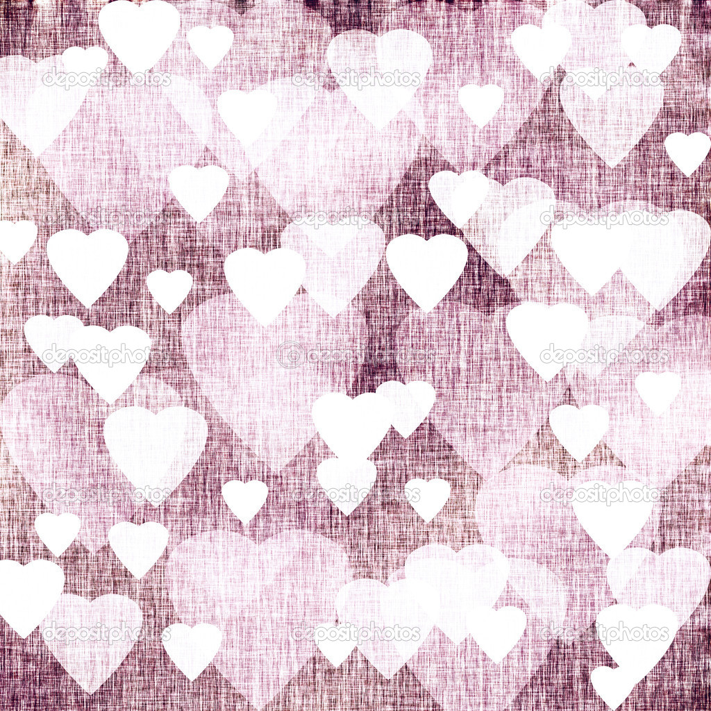 Bright textured background with hearts