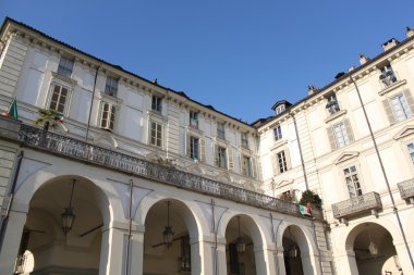 Cityscape Torino İtalya'nın eski Merkezi