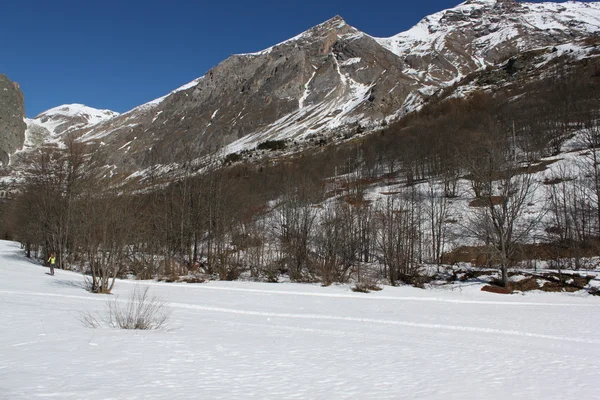 Met sneeuw bedekte bergen — Stockfoto