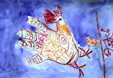 Resim yapan çocuklar.