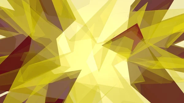 Yellow crystal abstraction — Stock Photo, Image