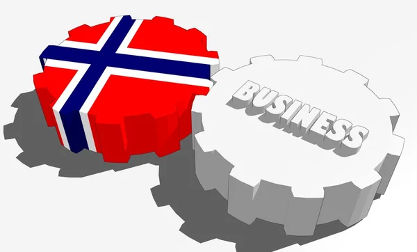 Norvégia lobogója — Stock Fotó