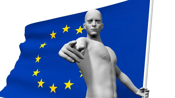 Europa flaga Unii — Zdjęcie stockowe
