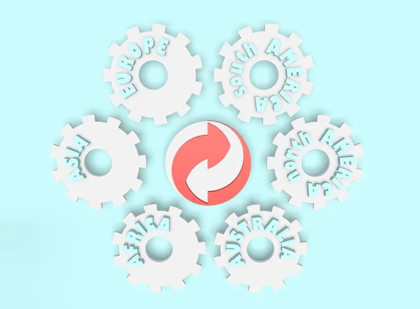 Gears icon — Stock Photo, Image