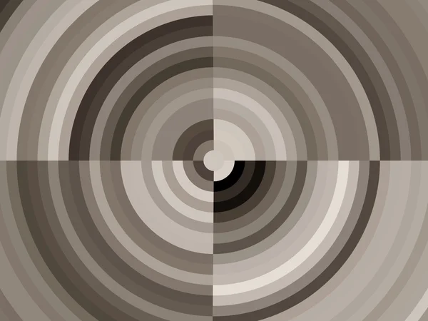 Gradient monochrom konzentrische Formen Palette — Stockfoto