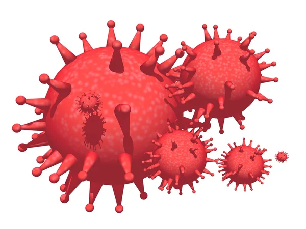 Virus model — Stockfoto