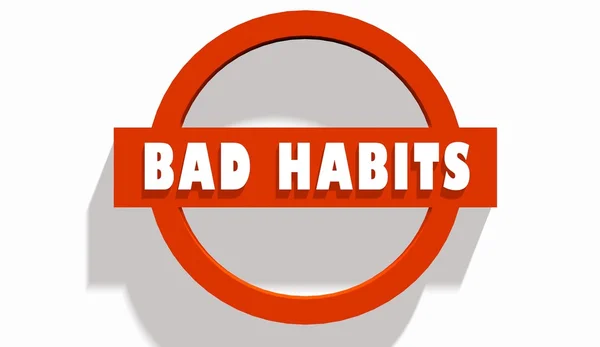 Bad habits — Stock Photo, Image