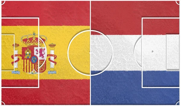 Испания vs Нидерланды группа b Кубок мира 2014 — стоковое фото