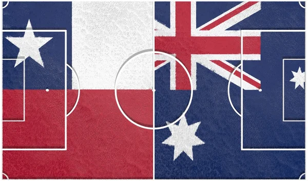 Chili vs australia group b world cup 2014 — Stock Photo, Image